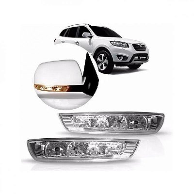 Pisca do retrovisor santa fe hyundai de 2010 a 2013 vera cruz hyundai de 2007 a 2012 lado direito externo