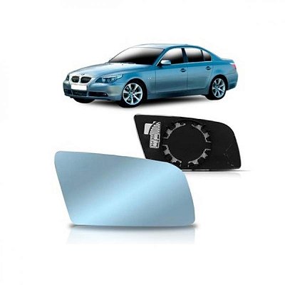 Subconjunto série 5 bmw de 2003 a 2007 lado direito lente azul com aquecimento