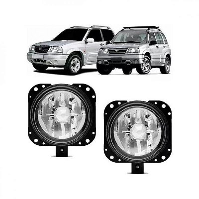 Farol auxiliar grand vitara suzuki e tracker chevrolet de 1998 a 2007 lado esquerdo