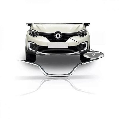Friso da grade do radiador captur renault de 2017 a 2022 cromado