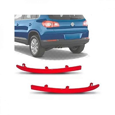 Lanterna para para choque tiguan volkswagen de 2009 a 2017 traseiro lado esquerdo refletor