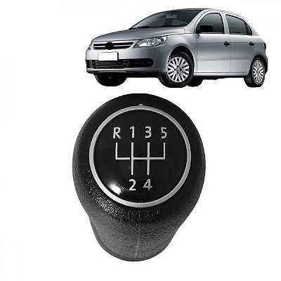 Bola de câmbio gol geração cinco e voyage volkswagen de 2009 a 2012 com aro cromado