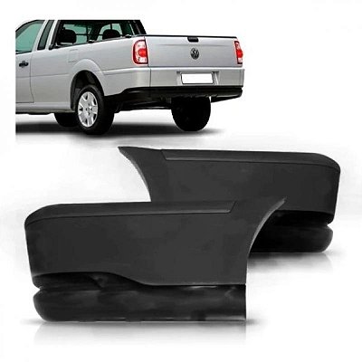 Ponteira de para choque saveiro volkswagen de 2003 a 2008 traseira lado esquerdo terceira geração segunda fase e quarta geração