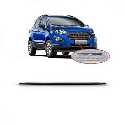 Friso da grade do radiador ecosport ford de 2018 a 2021 superior cinza escuro