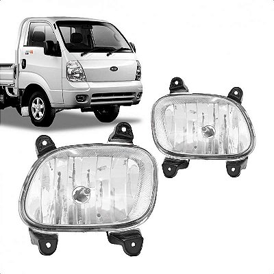 Farol auxiliar bongo kia de 2005 a 2011 lado esquerdo com lâmpada