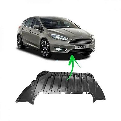 Protetor de para choque focus ford de 2016 a 2019 dianteiro inferior sedã e hatch