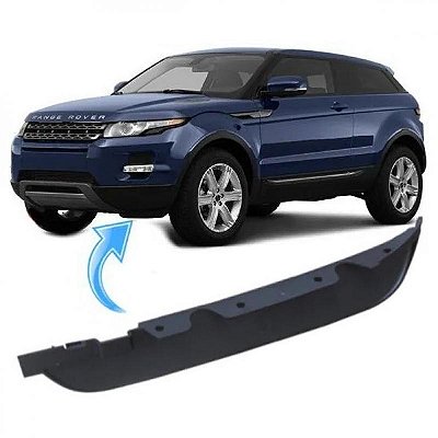 Spoiler para para choque evoque pure land rover de 2012 a 2014 dianteiro lado esquerdo preto sem pisca texturizado