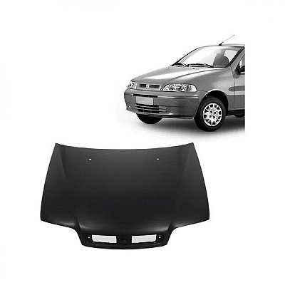 Capô palio e siena fire fiat de 2001 a 2006 cinza com furo para esguicho do limpador