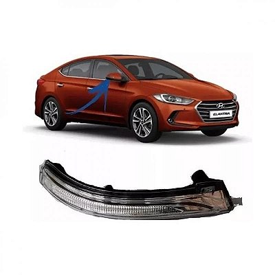 Pisca do retrovisor elantra hyundai de 2017 a 2018 lado esquerdo externo