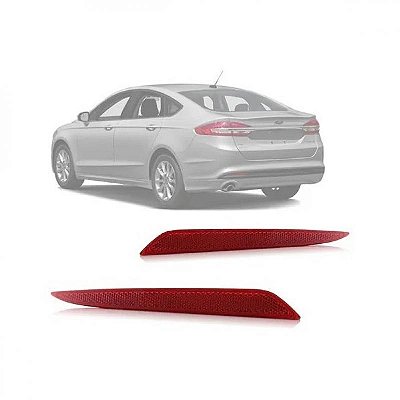 Lanterna do para choque fusion ford de 2013 a 2019 traseira lado direito refletor