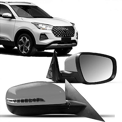 Retrovisor externo tiggo 5x chery de 2019 a 2025 e tiggo 5x pro chery de 2023 a 2025 lado direito elétrico com pisca e aquecimento