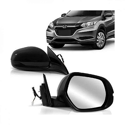 Retrovisor externo hrv honda de 2015 a 2021 lado direito elétrico três fios
