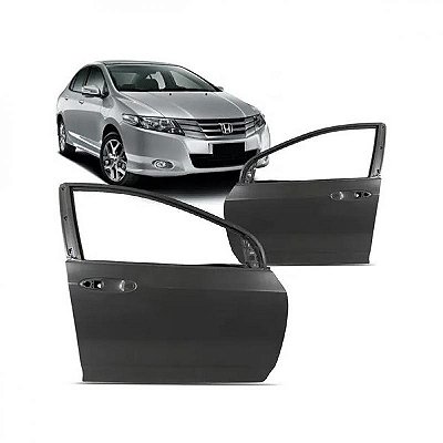 Porta city honda de 2009 a 2014 dianteira lado direito verde escuro