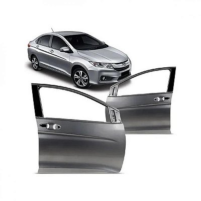 Porta city honda de 2014 a 2021 dianteira lado direito verde escuro