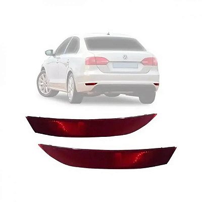 Lanterna de para choque jetta volkswagen de 2011 a 2014 lado direito traseiro refletor