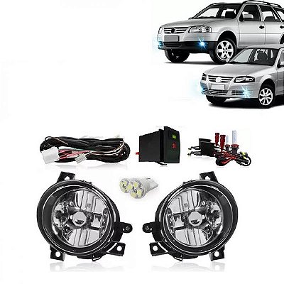 Kit de farol auxiliar gol volkswagen de 2006 a 2008 geração 4