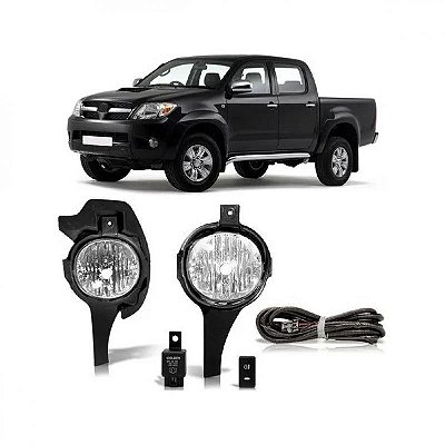 Kit de farol auxiliar hilux toyota de 2005 a 2008 picape