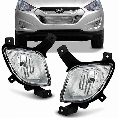 Kit de farol auxiliar ix35 hyundai de 2010 a 2015 sem grade