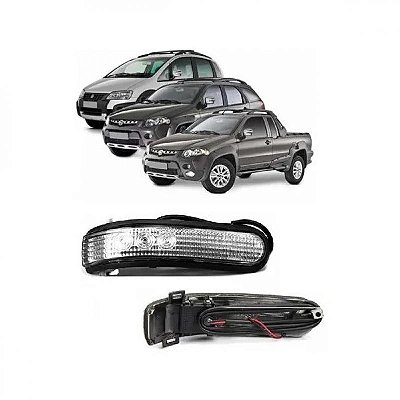 Pisca do retrovisor idea fiat de 2008 a 2010 e palio adventure fiat de 2008 a 2011 lado esquerdo externo