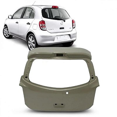 Tampa traseira march nissan de 2011 a 2013 verde escuro
