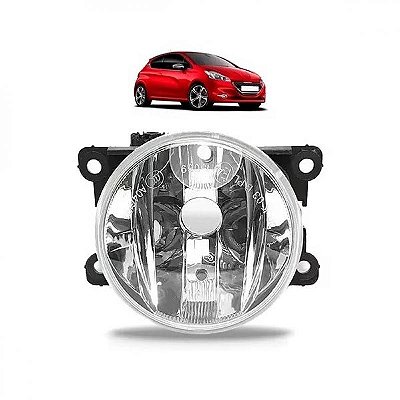 Farol auxiliar 208 peugeot de 2012 a 2016 lados direito e esquerdo em acrílico
