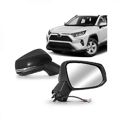 Retrovisor rav4 toyota de 2019 a 2023 lado direito externo elétrico com aquecimento com ponto cego