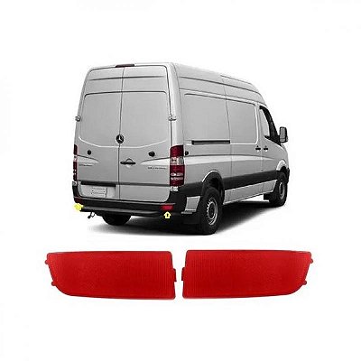 Refletor sprinter mercedes benz de 2012 a 2019 traseiro lado esquerdo