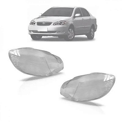 Lente de farol corolla toyota de 2003 a 2008 lado direito