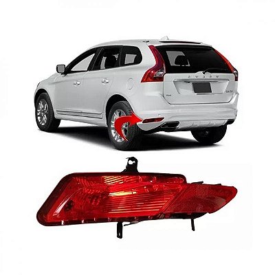 Refletor do para choque xc60 volvo de 2014 a 2017 lado esquerdo traseiro