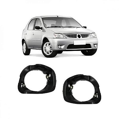 Suporte de farol auxiliar logan renault de 2007 a 2010 lado esquerdo tipo copo