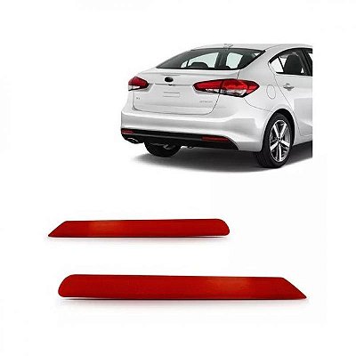 Refletor de para choque cerato kia de 2017 a 2019 traseiro lado direito