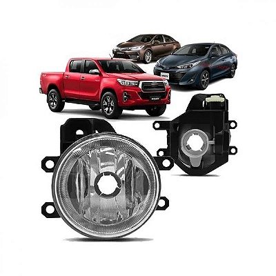 Farol auxiliar corolla toyota de 2014 a 2019 e hilux toyota de 2016 a 2018 e yaris toyota de 2018 a 2022 lado esquerdo
