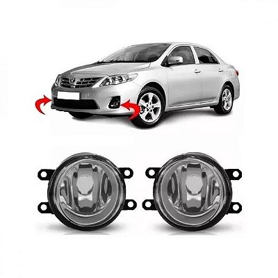 Farol auxiliar corolla toyota de 2009 a 2013 lado direito vidro