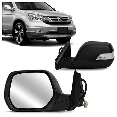 Retrovisor crv honda de 2007 a 2011 lado esquerdo externo elétrico com pisca
