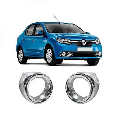 Copo do farol auxiliar logan renault de 2014 a 2019 lado direito cromado