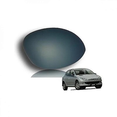 Capa de retrovisor externo 206 peugeot de 1998 a 2010 e 207 peugeot de 2009 a 2015 lado direito primer