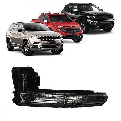 Pisca do retrovisor compass jeep de 2017 a 2023 toro fiat e commander jeep lado esquerdo