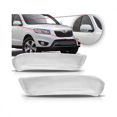 Lente de pisca do retrovisor externo santa fe e vera cruz hyundai de 2006 a 2013 lado esquerdo