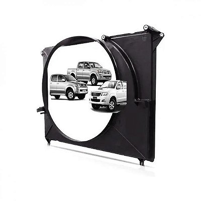 Defletor do radiador hilux toyota de 2005 a 2015 picape diesel