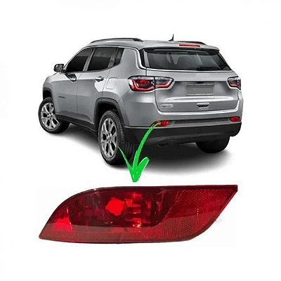 Lanterna para para choque compass jeep de 2017 a 2025 traseiro lado direito com função