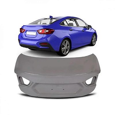 Tampa do porta malas cruze chevrolet de 2017 a 2024 traseira sedã sem furo para fechadura