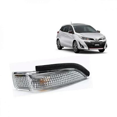 Pisca do retrovisor yaris toyota de 2018 a 2025 lado esquerdo externo