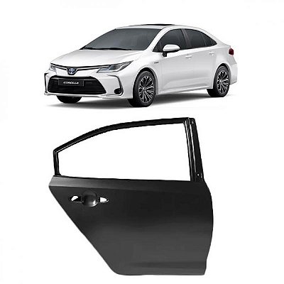Porta corolla toyota de 2020 a 2025 traseira lado esquerdo verde escuro