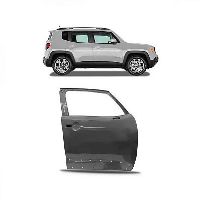 Porta renegade jeep de 2015 a 2025 dianteira lado esquerdo verde escuro
