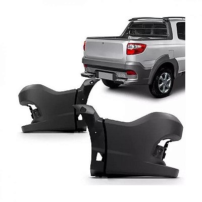 Ponteira do para choque strada fiat de 2014 a 2020 lado direito traseiro working e trekking