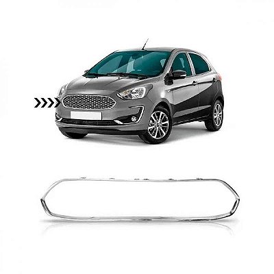Friso da grade do radiador ka ford de 2019 a 2022 cromado