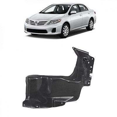 Defletor do para choque corolla toyota de 2009 a 2013 dianteiro lado direito