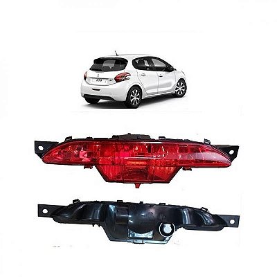 Refletor para para choque 208 peugeot de 2012 a 2016 traseiro