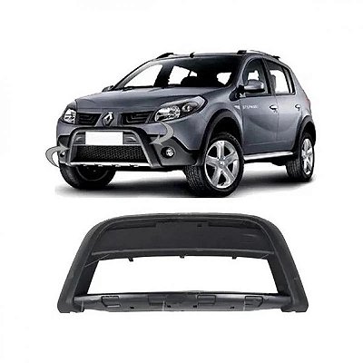 Moldura para para choque sandero renault de 2008 a 2011 dianteira central stepway