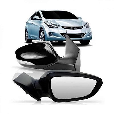 Retrovisor elantra hyundai de 2011 a 2016 lado direito externo elétrico com pisca